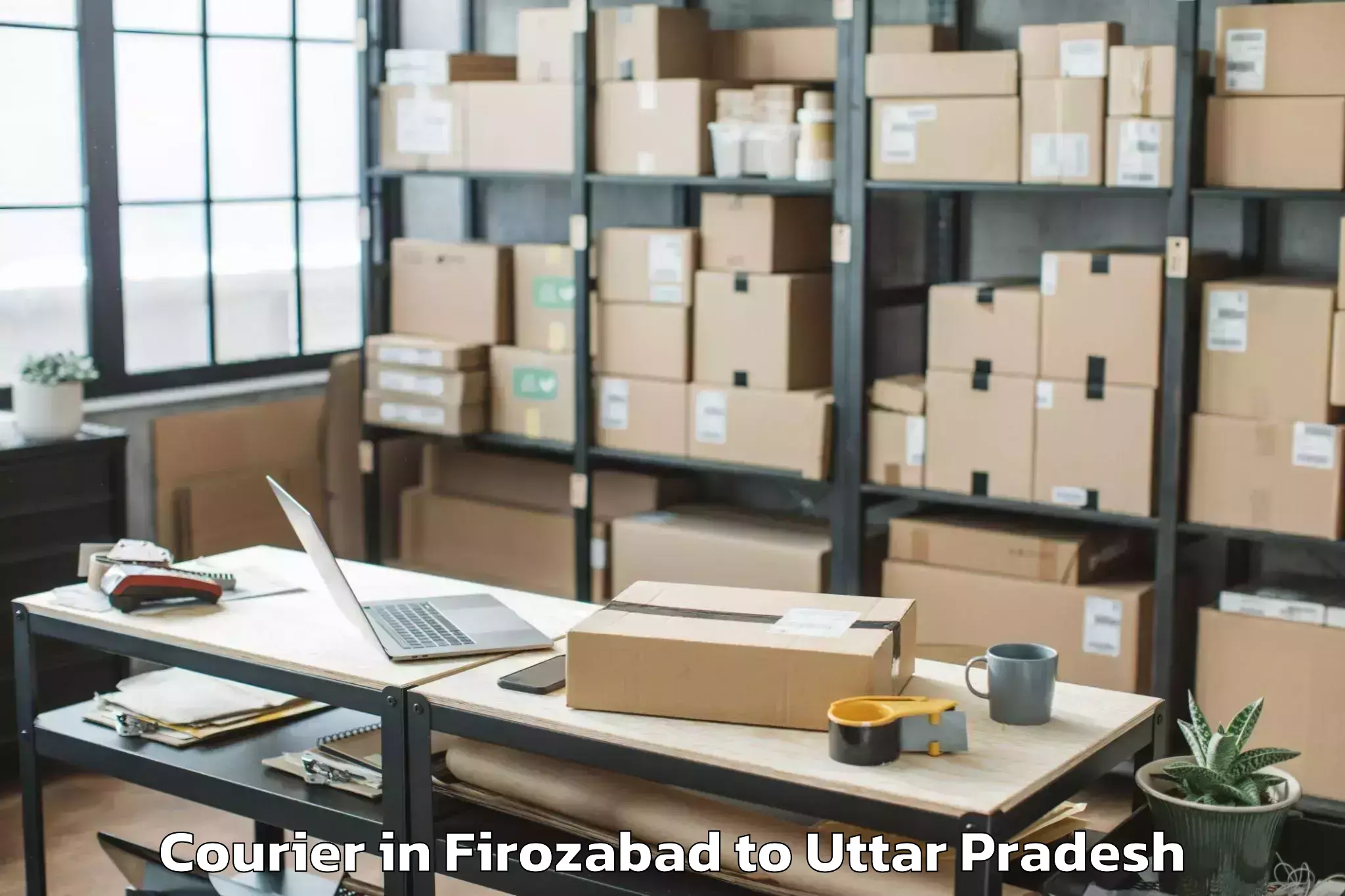 Trusted Firozabad to Mahavan Courier